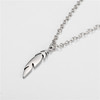 Necklace hip-hop style stainless steel, pendant, universal hair accessory, European style, simple and elegant design