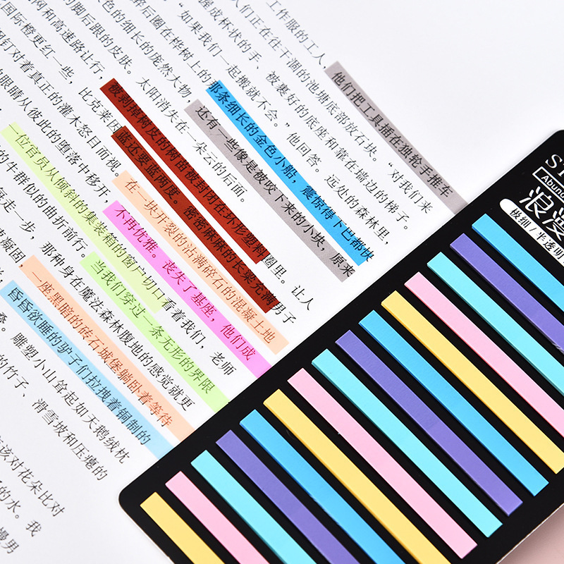 Indicador delgado transparente marca clave coreana color Post-it - post PET papel de notas impermeable N pegado