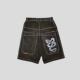 Cross-border E-commerce JNCO Shorts Y2K Hip-hop 2023 Harajuku Gothic Pocket Loose Jeans Shorts Men