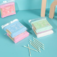 Double-ended cotton swab, ear cotton swab, cotton swab, multi-purpose makeup cotton swab, makeup remover cotton swab, 100 pieces