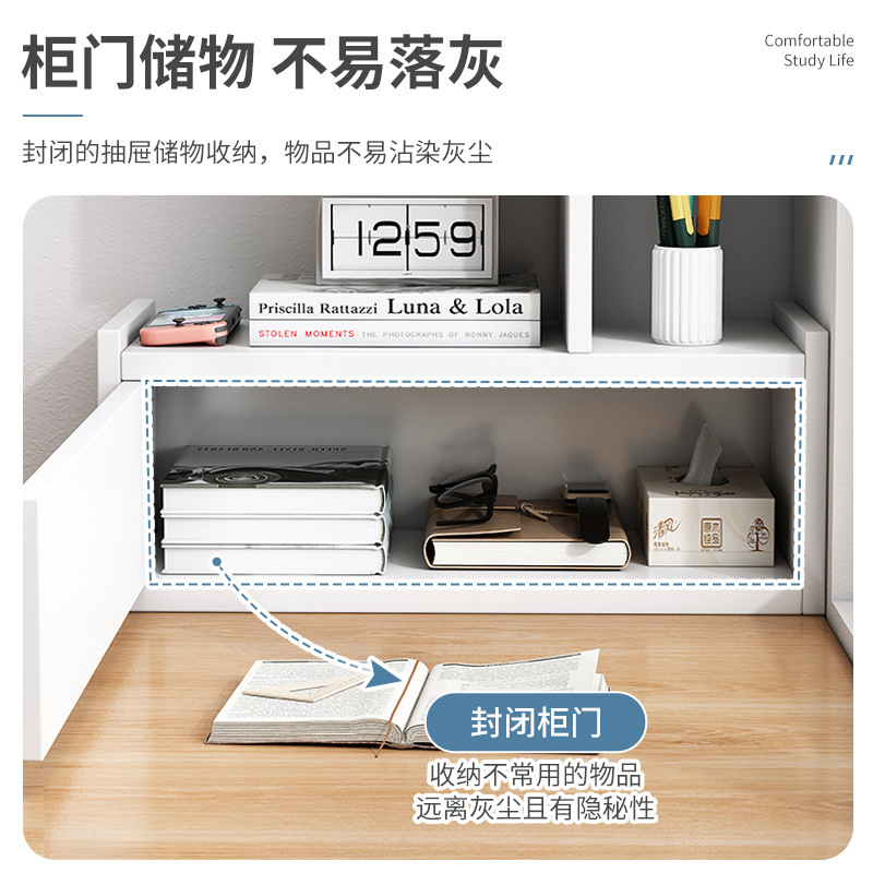 Bookshelf desk storage rack, student home desk organizer, small bookshelf bedroom office multi-layer simple stand