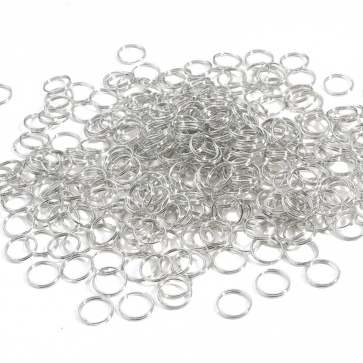 500 anillos de conexión de anillo abierto de doble anillo de hierro bricolaje hecho a mano horquilla llavero accesorios de oreja materiales