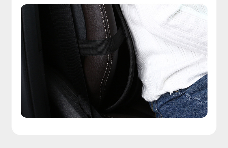 Car Summer Cool Breathable Leather Nail Lumbar Back Massage Lumbar Pad Backrest Office Seat Pad Car Interior Supplies