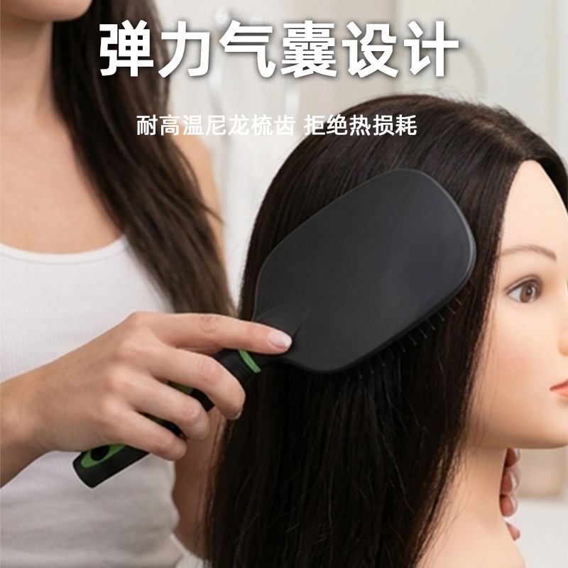 Cepillo Masajeador de Cabello de Mango Largo de PP Volumizador para Cuero Cabelludo