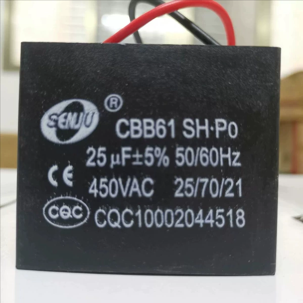 25UF 450V (take 1 shot and 2 pieces) CBB61-wire pin