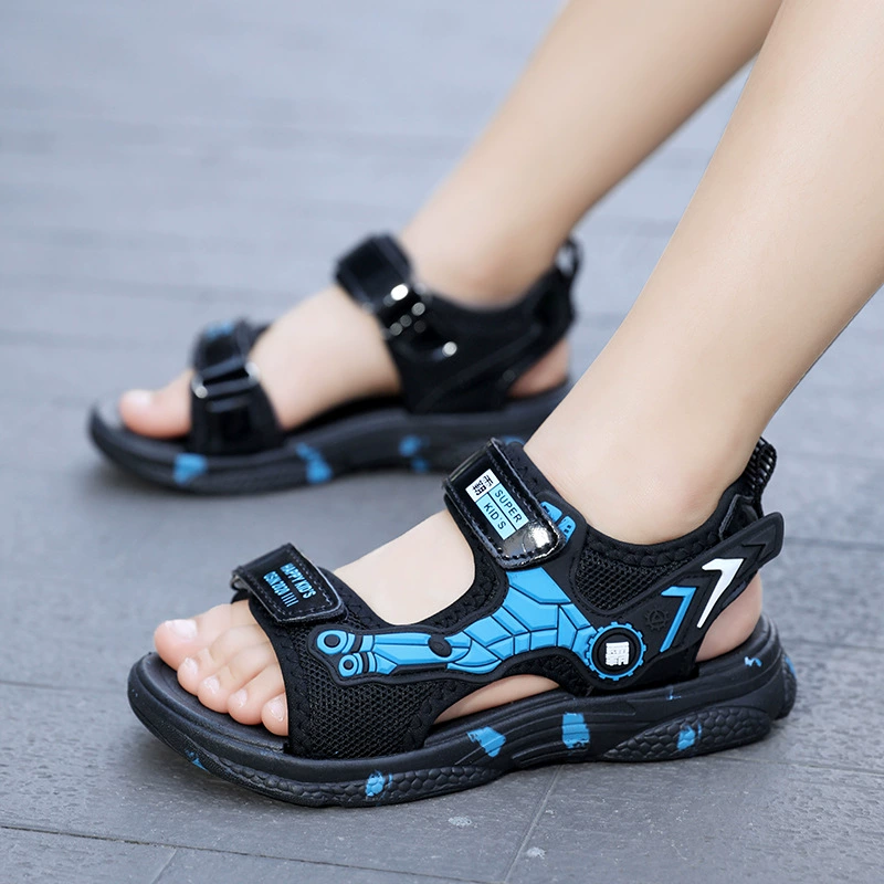 Summer sandals for boys, children's non-slip beach footwear, for teenagers, soft sole