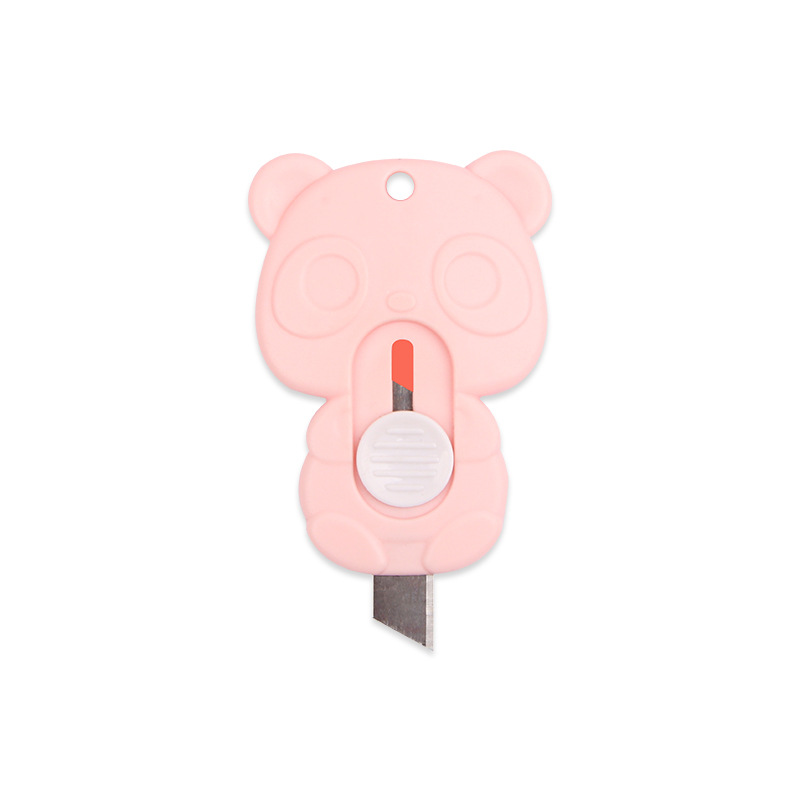 Lindo oso mini cuchillo de Arte de pequeño tamaño de dibujos animados cuchillo expreso portátil desembalaje envoltura Oficina papel corte cuchillo venta al por mayor