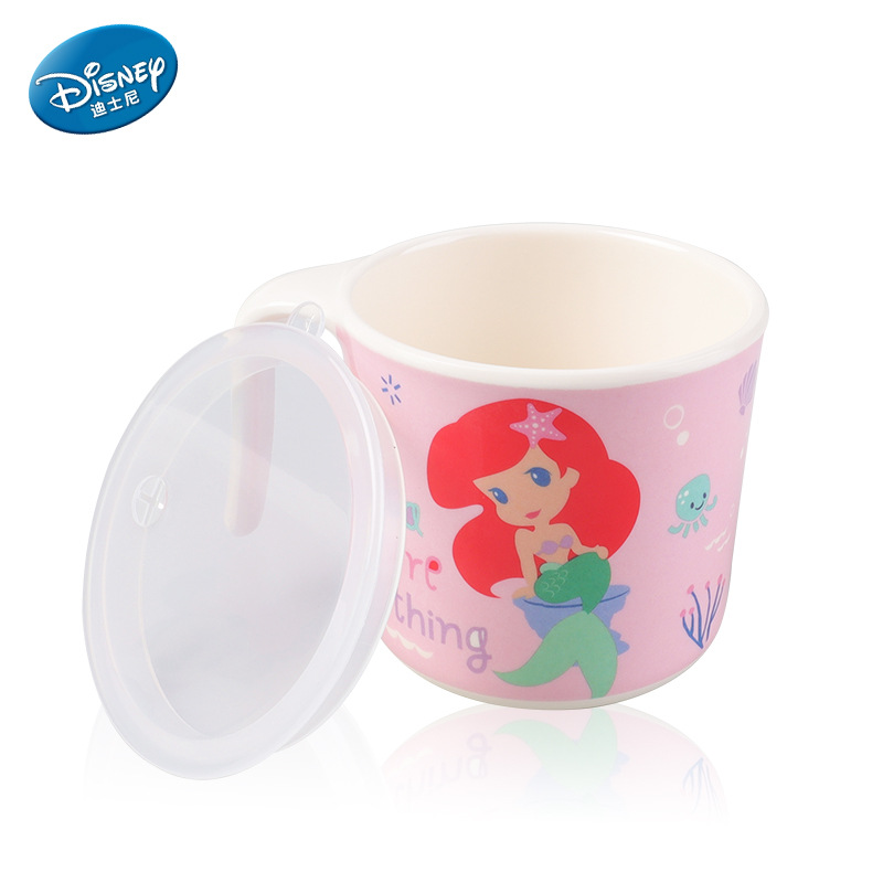 Vajilla infantil auténtica, plato dividido, tazón de resina de melamina con dibujos animados, tazón para comer para bebés, tazón resistente a caídas y al calor