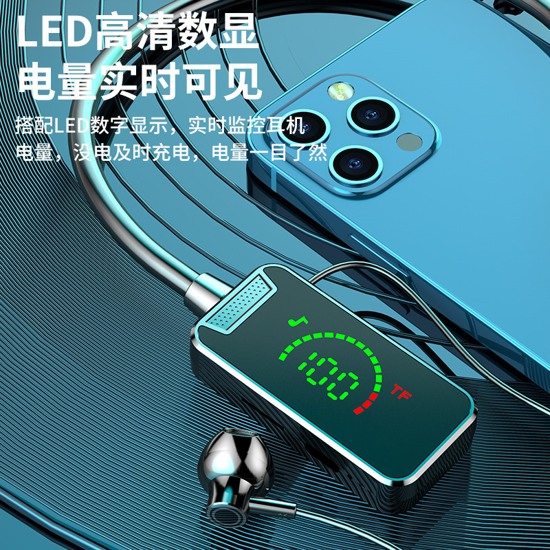 ワイヤレスbluetoothイヤホン運動首の長い持続時間は、高音の華為米リンゴOPPO栄光vivoを適用する|undefined