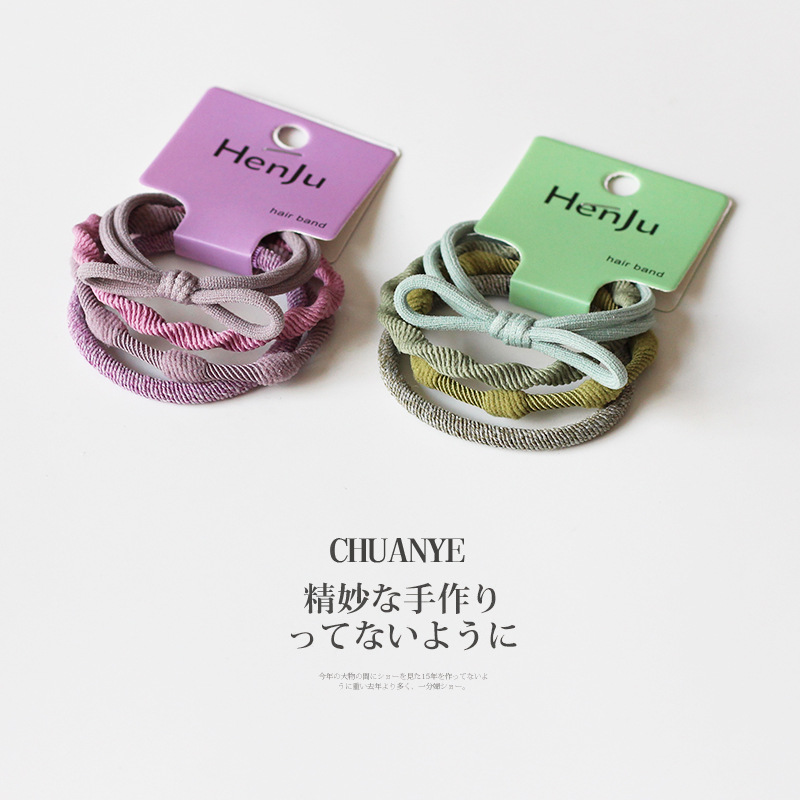 Children's High Ponytail Hair Rope Colorfulful Rubber Band High Elasticity Durable and Non-Harmful Hair Tie Girls Headband Little Girl Hair Accessories