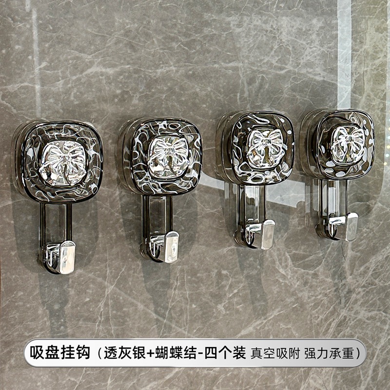 Gancho de ventosa giratoria fuerte vacío sin perforación fuerte gancho adhesivo de carga puerta de cocina detrás de la pared del baño