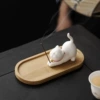 Короткие палочки 5 г (shuichenxiang), белая лежащая кошка, поддон с выемкой