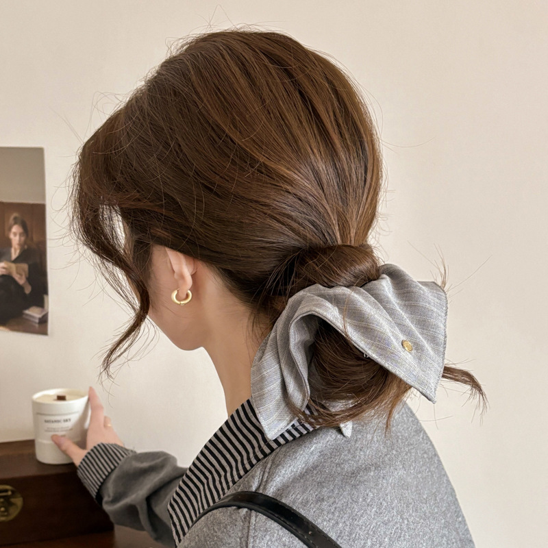 Toallas cuadradas de alta sensación anillo de cabello de intestino grueso feminino perezoso viento bajo caballo cuerda de cabello de cola de caballo de alta elasticidad banda de goma cuerda de cabeza