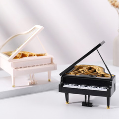 Creative piano music box ornaments simple home decoration model music box children's prizes piano store logo production