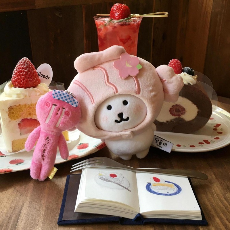 「桜味鯛焼き」自嘲熊綿人形カバー春日ピクニックシリーズ人形アクセサリー|undefined