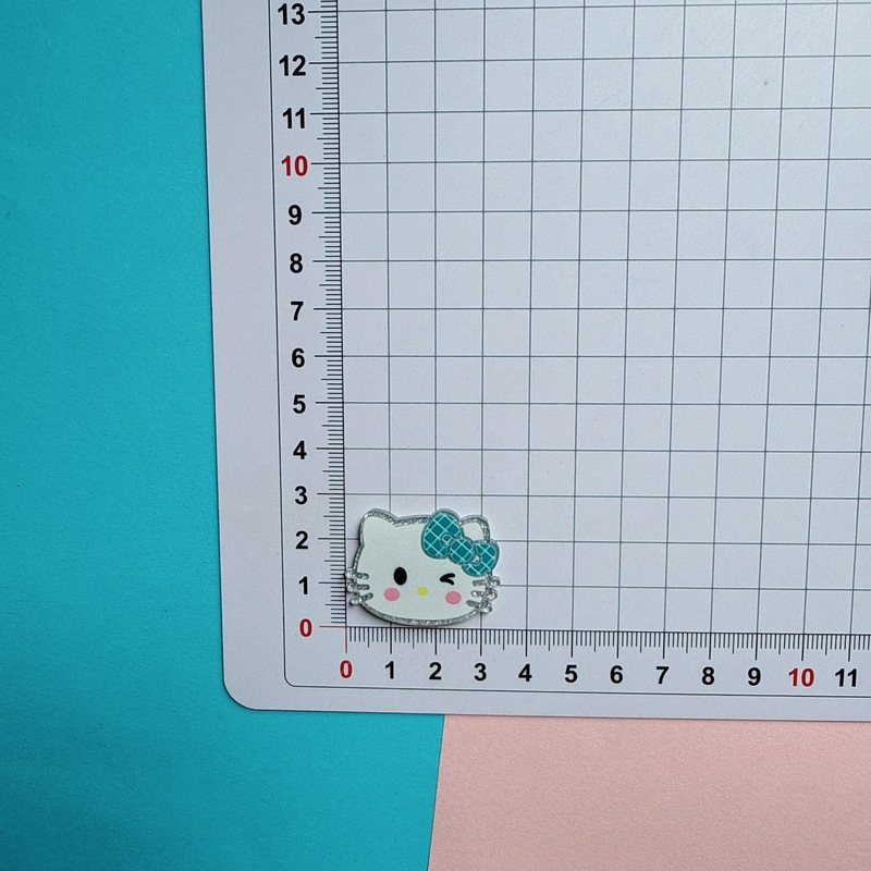 表情包亚克力细闪kitty猫diy饰品配件发夹鞋花手机壳贴片材料批发|undefined