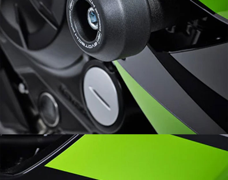 Suitable for Kawasaki Ninja650 2017-2022 Modified Body Engine Anti-Fall Shock Absorption Protection Ball Anti-Fall Glue