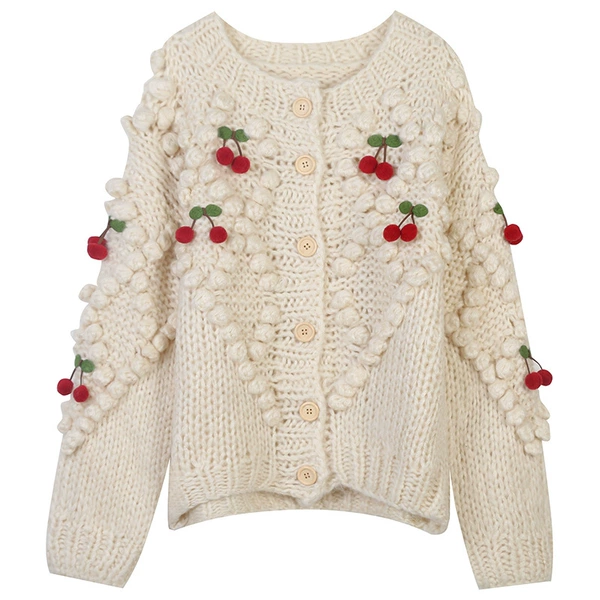 Women's apricot slimming versatile sweater