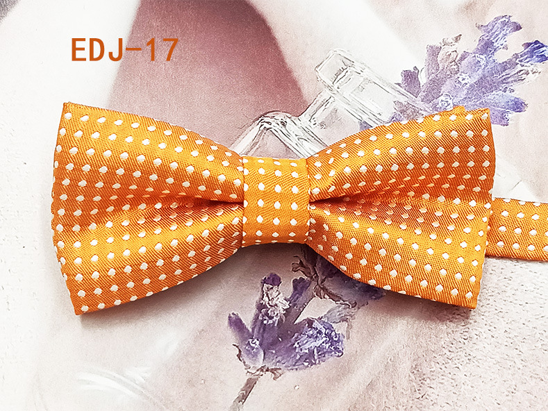 Lugar del fabricante Versión coreana de la pajarita para niños de doble capa para estudiantes de primaria hilo de poliéster teñido en hilo de seda color sólido accesorios para mascotas lazo