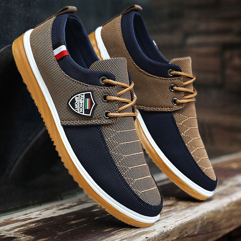 Zapatos de lona zapatos transpirables de verano para hombres 2025 nuevos zapatos casuales zapatos de trabajo bajos para hombres zapatos de tela de todo fósforo hombres