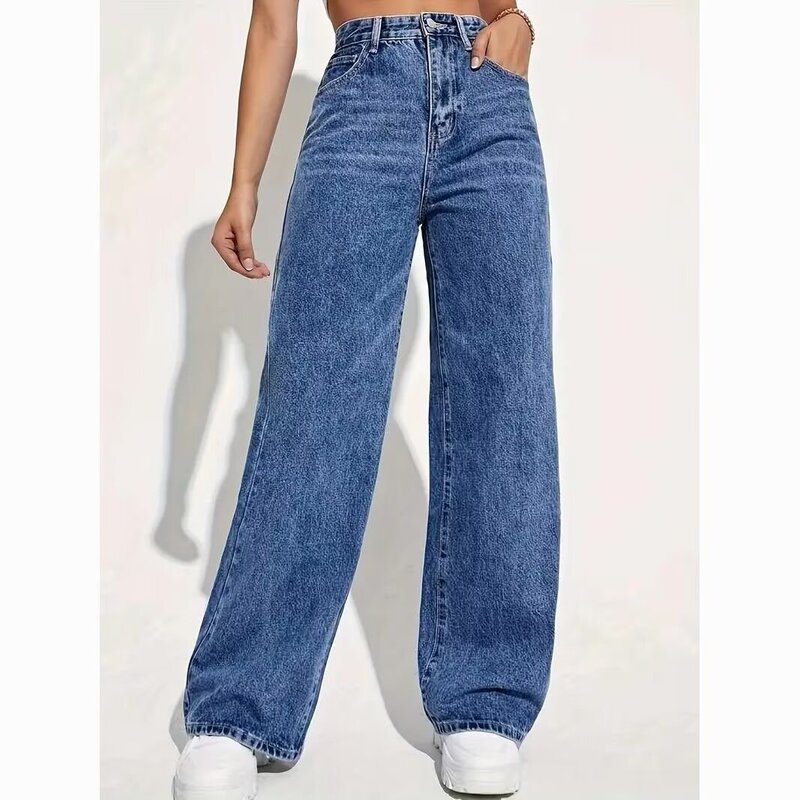 2025 New Jeans for Men and Women Loose Straight Cross-Border European and American Amazon Aliexpress Trousers Men's Factory Direct Sales