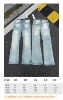PU-wash-light blue-hole-white splash ink