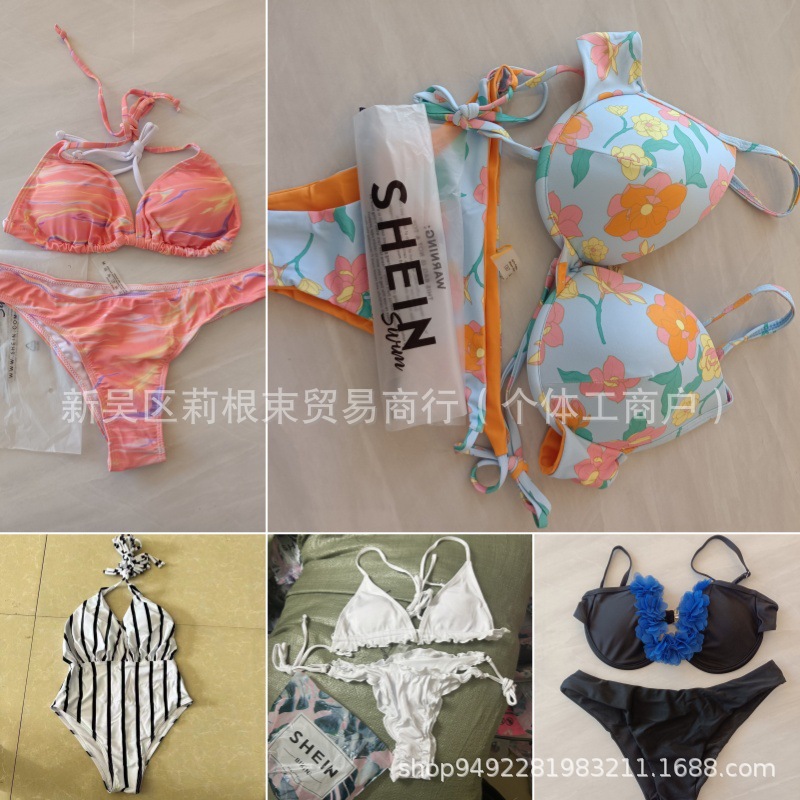 Shein nuevo traje de baño dividido sexy de comercio exterior para mujer, bikini de Amazon europeo y americano, traje de baño transfronterizo