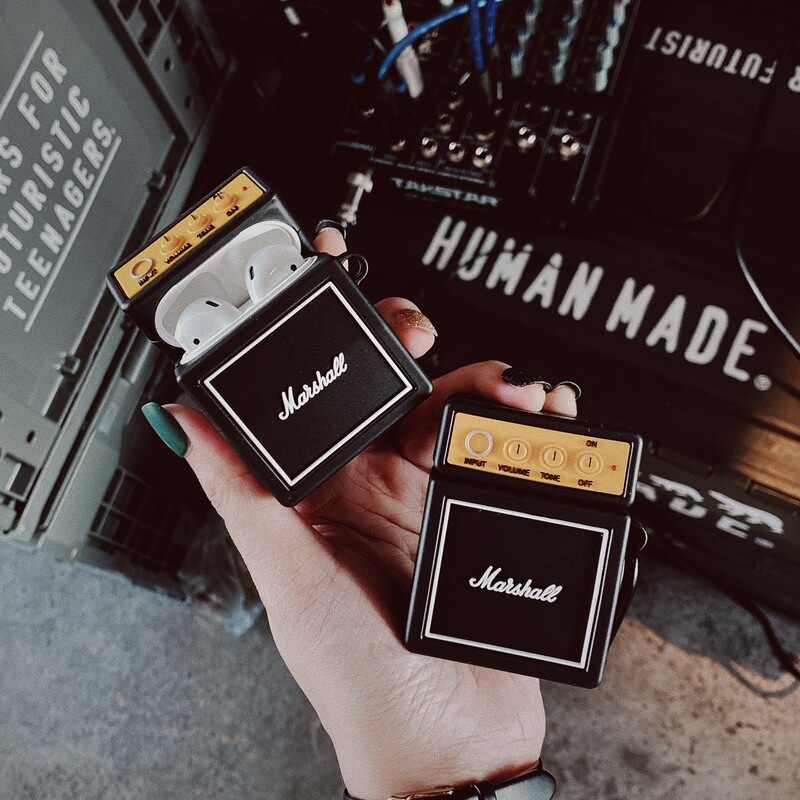 Marshall Retro Speaker AirPods Pro3 Apple Bluetooth Headphone Case 2/4 Generation Cartoon Protective Case Suitable