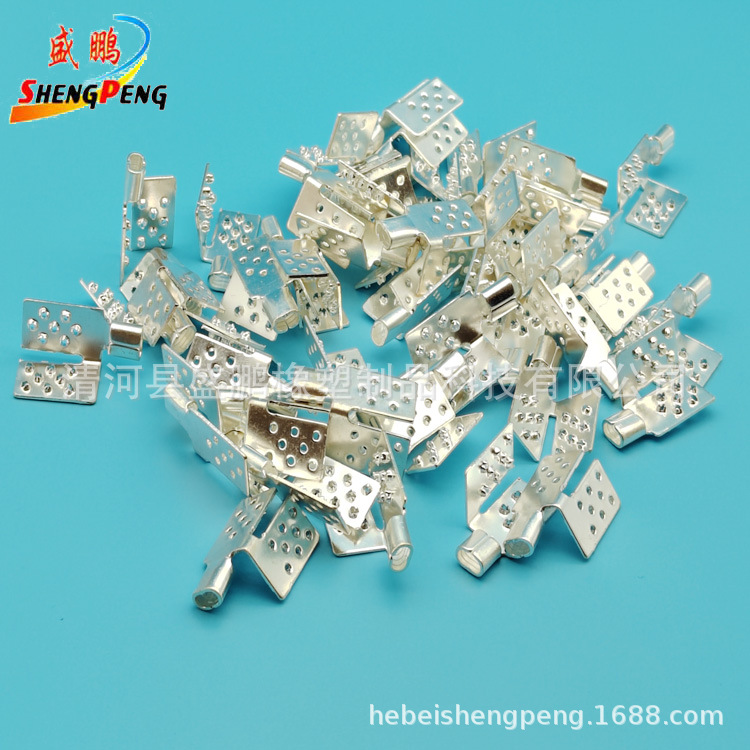 电热膜接线卡子石墨烯接线夹子卡子纯铜镀银卡子电热膜连接线卡