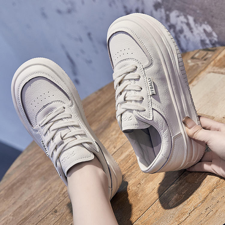 Scarpe running donna casual con suola alta stile coreano_voghion.com