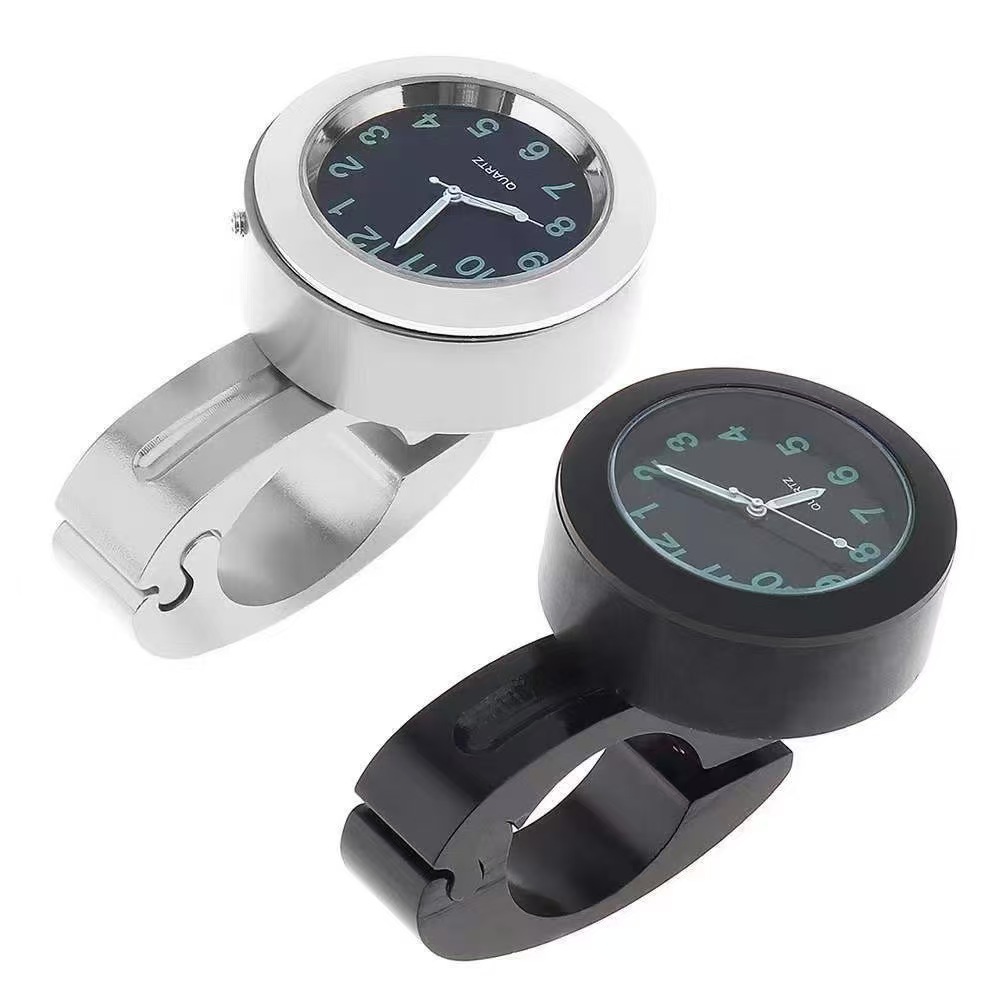 新款夜光车载表摩托车自行车表电动车时钟表时间表改装现货批发