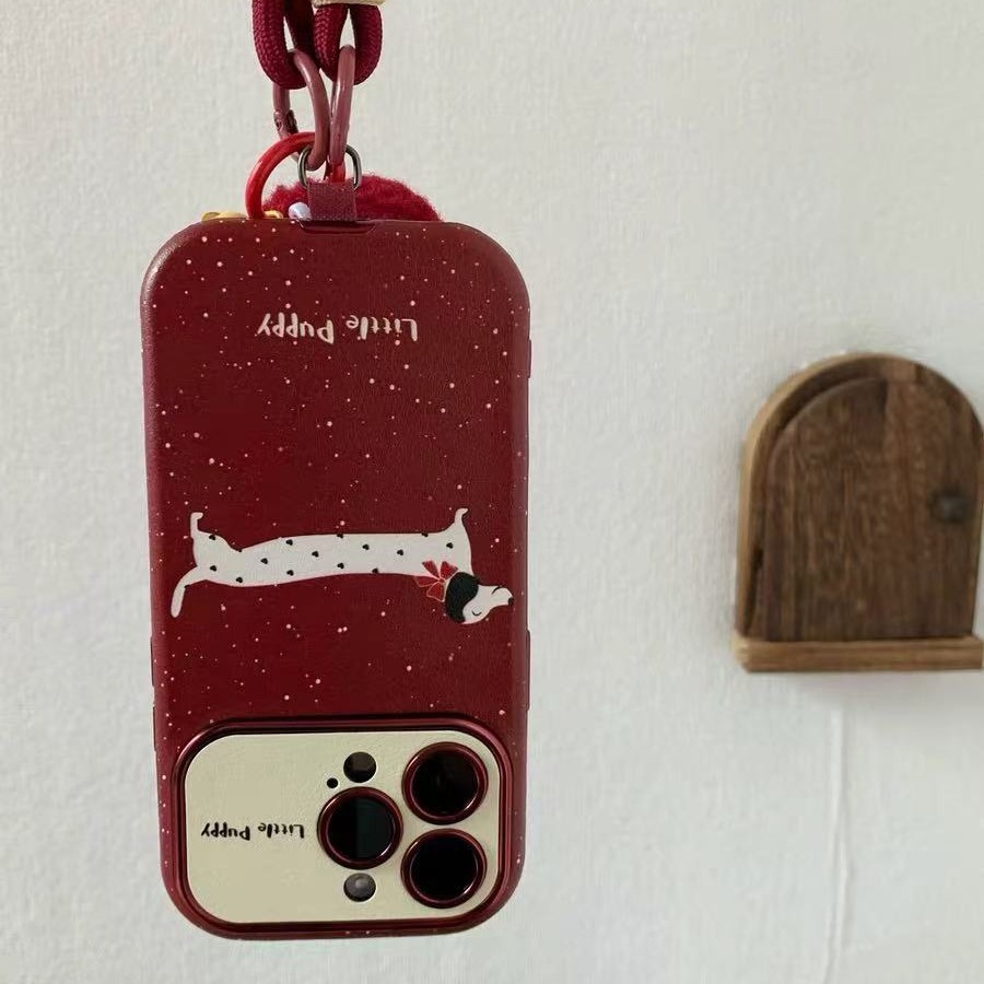 Funda para teléfono móvil iphone15/14 Apple 16ProMax cordón 13P mujer