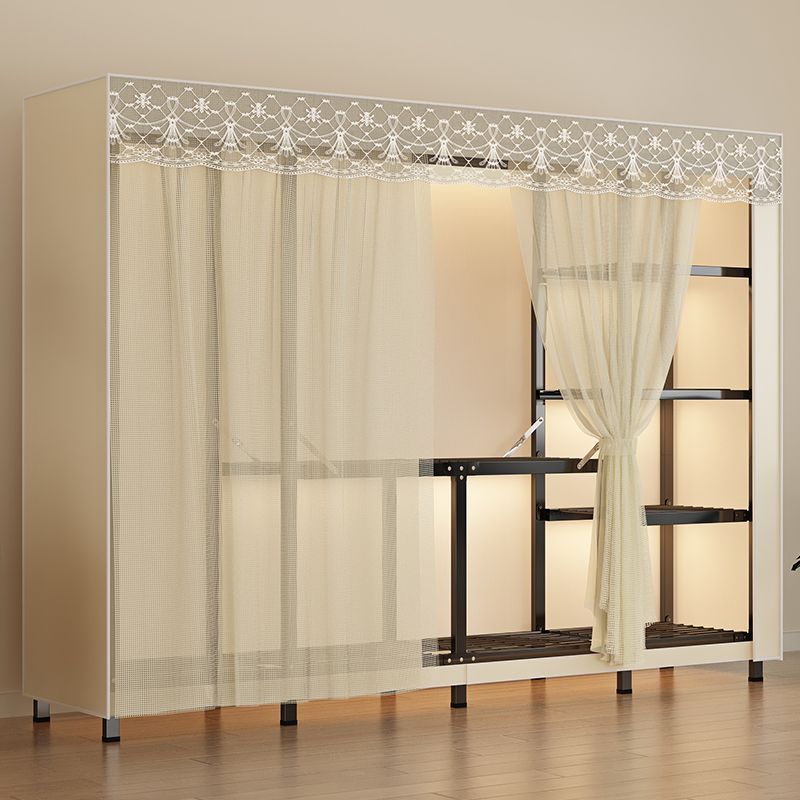 Steel Frame Folding Wardrobe for Home Use, Bedroom, Rental Apartment, Reinforced Fabric Wardrobe, Sturdy Closet