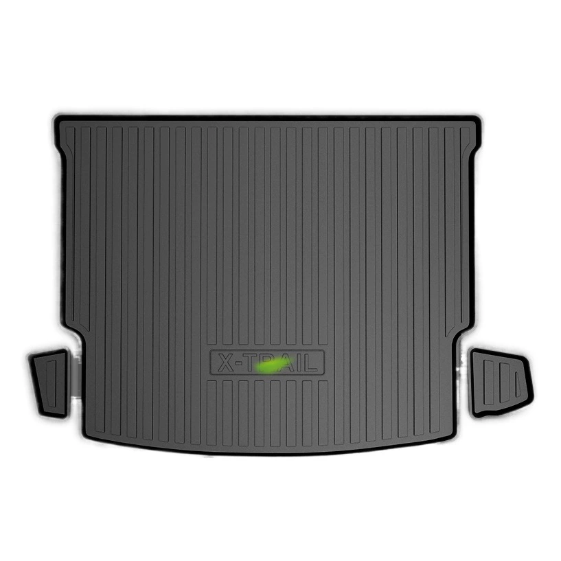 Коврик в багажник подходит для Nissan X-Trail 2021 года. TPE экологически чистый, без запаха, водонепроницаемый, нескользящий и износостойкий.