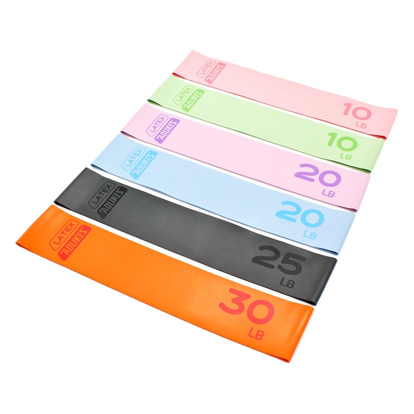 Banda de resistencia de látex para yoga AOLIKES, banda de resistencia para levantamiento de cadera y entrenamiento de piernas, ejercicio de piernas para moldear y fortalecer el núcleo.