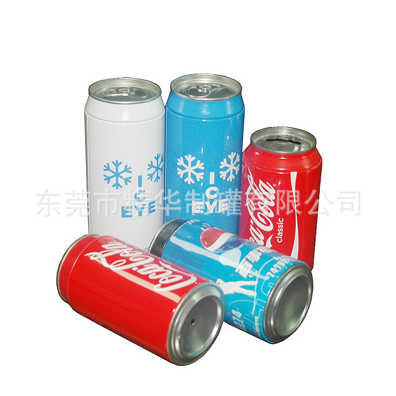 T恤包装可乐铁罐   可乐罐   礼品包装铁罐   圆形包装铁罐