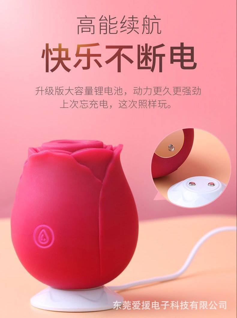 Rose Wearable Egg Vibrator with Remote Control Suction and Vibration — detail image 11