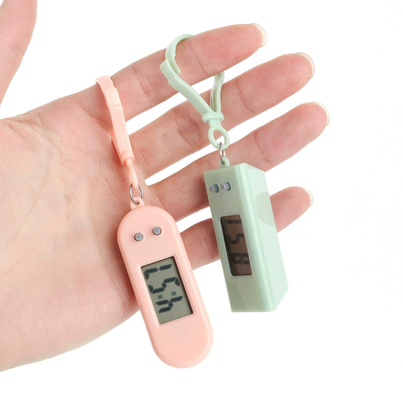Студенческие экзаменационные маленькие подвесные часы, простой брелок, портативные электронные часы, отображающие время и дату, мини-электронные часы
