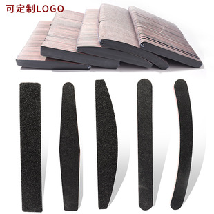 Factory Long-Term Stock Red Core Black Nail File Double-Sided Manicure Sanding Strip Non-Shedding Polishing Strip Nail Art Tool