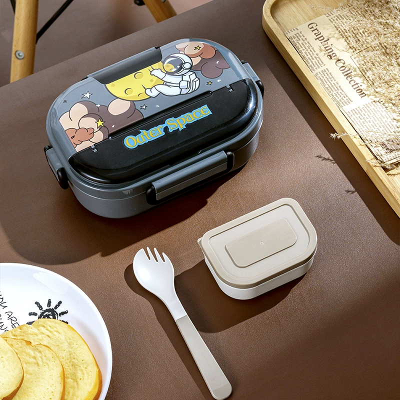 Космический астронавт в виде lunch box из нержавеющей стали, банка для хранения для учащихся начальной школы для кормления