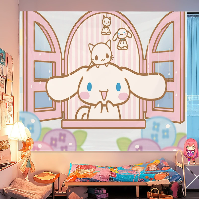 Постельное полотно Санрио Мели для стены hellokitty аренда дома декоративная тёплая романтическая подложка настенное полотнище