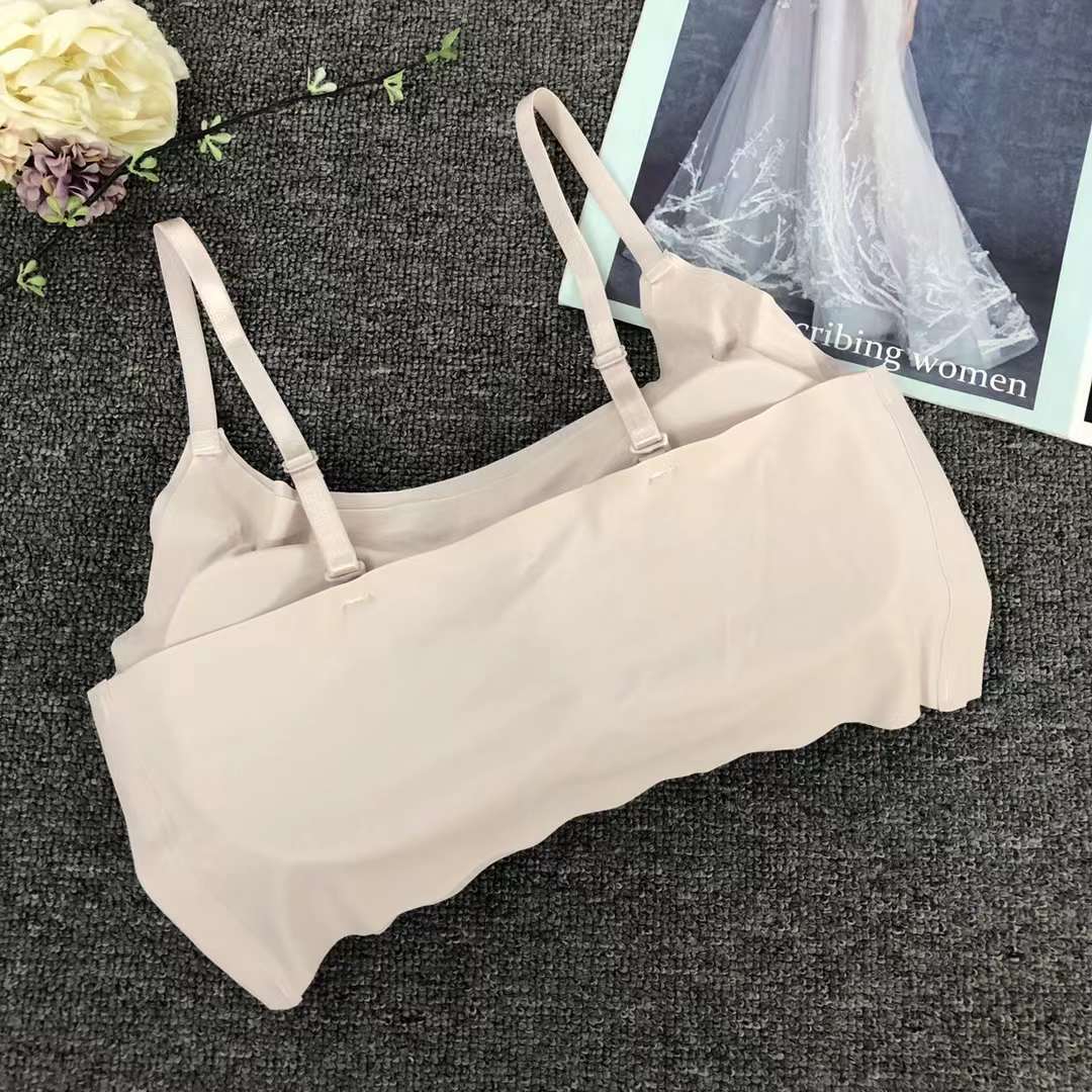 Nueva taza de látex sin marcas de alta calidad, chaleco de dama sin anillo de acero, bra de yoga, ropa interior deportiva, mujer al por mayor