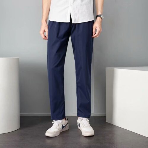Relaxed 9-inch straight-leg khaki gray mens 9-inch pants cross-border export exclusive supply source