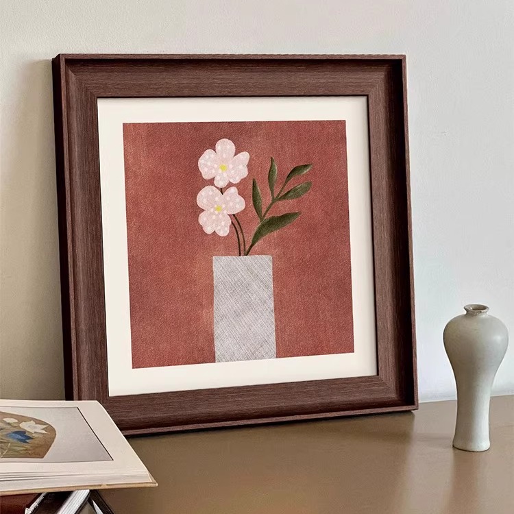 2025 New Hanging Painting French Mid-Century Style Living Room High-End Decorative Painting Dining Room Bedroom Desktop Painting Mural