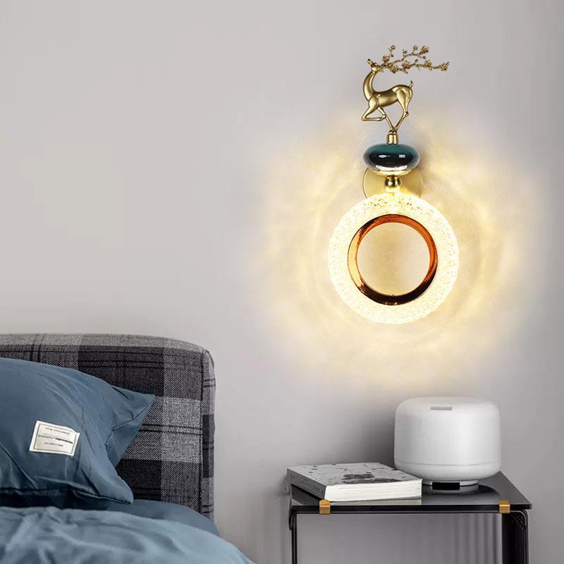 Nueva cabecera de cama moderna atmósfera simple lámpara de pared de fondo lujosa lámpara de pared de fondo sala de estar 2023 lámpara de dormitorio