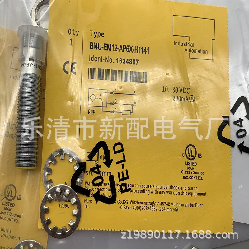 M12全新BI4U-ЕM12EWD-VP44X-H1141 VN44X感应开关质保一年