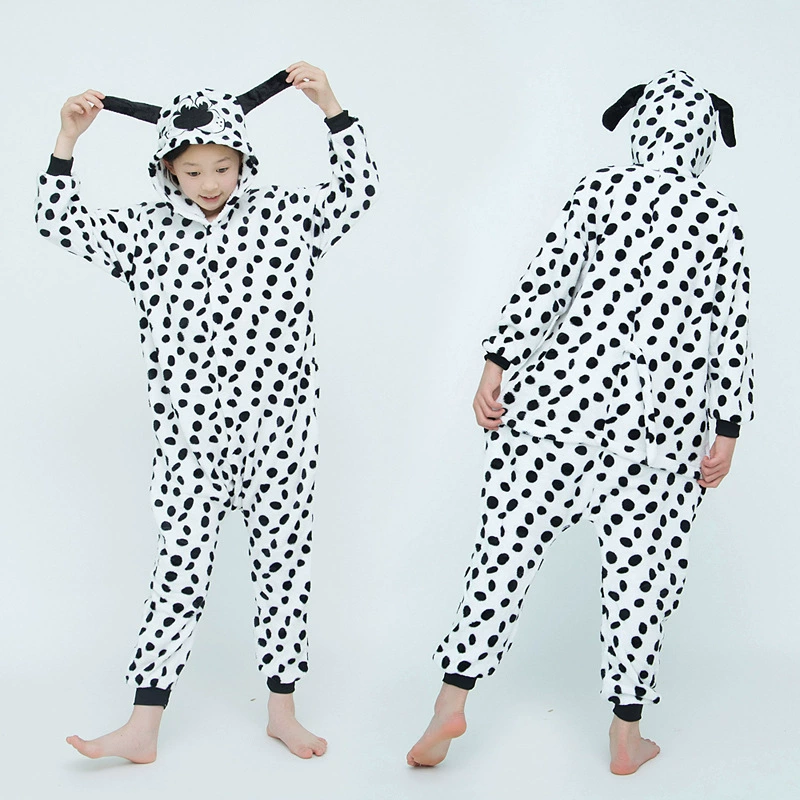 Demi-season flannel children's cartoon pijama, dinosaur, increased thickness, wholesale