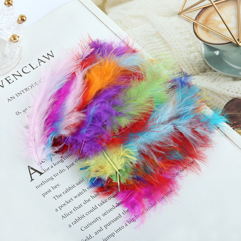 Pelotas de pavo, plumas de terciopelo de cola afilada, plumas de colores, Dreamnet, plumas, plumas, luces de plumas, bolas de olas, plumas, venta al por mayor transfronteriza