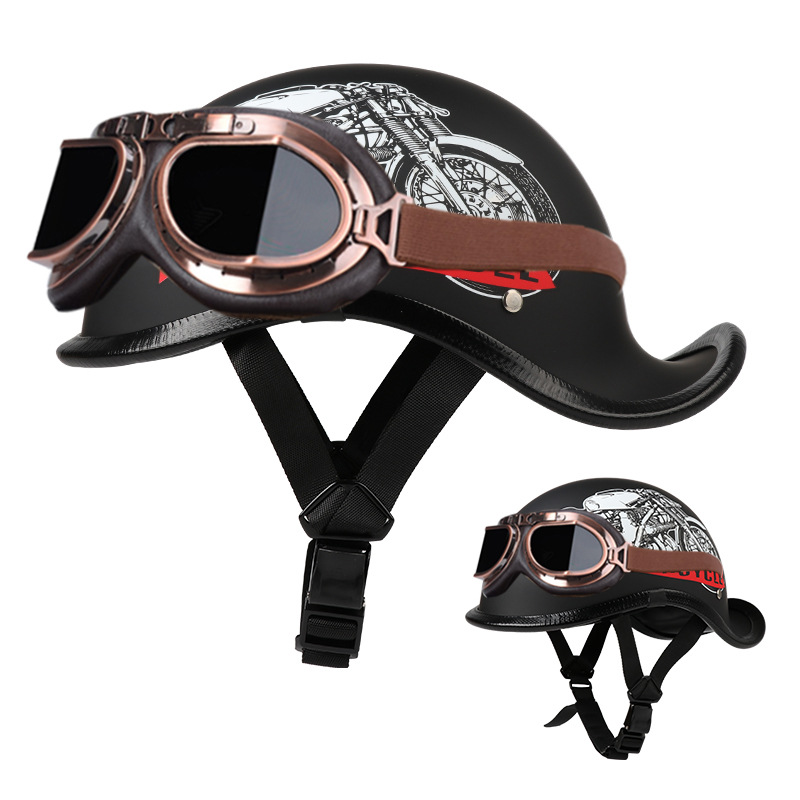 아시아 검은 오토바이-꼬리 + 구리 거울