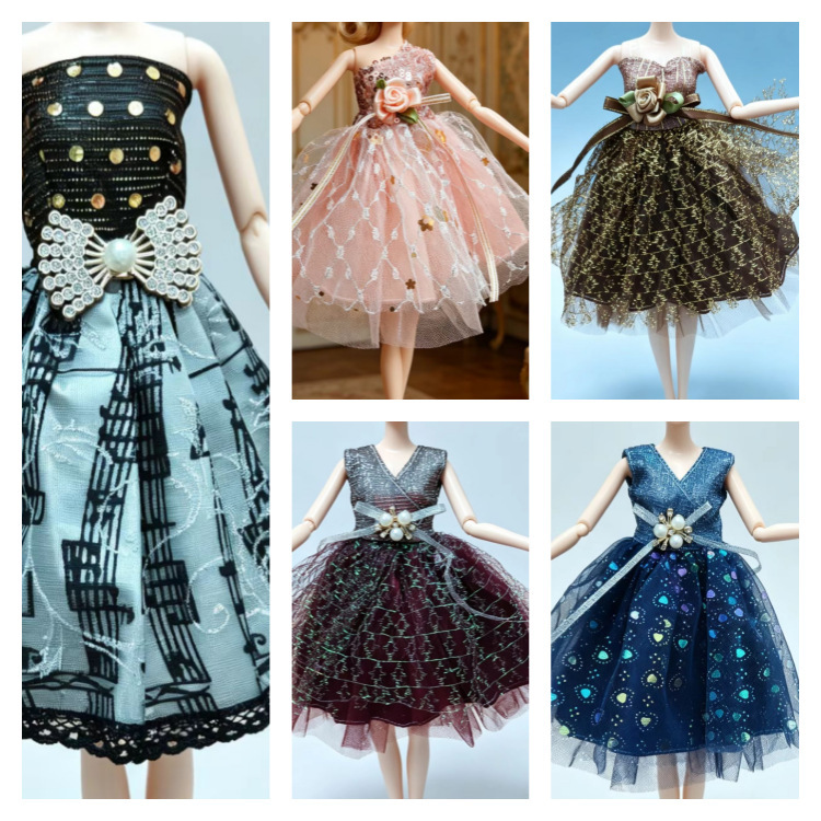 Cross-Border Supply of Toys, 1/6 Scale Doll Clothes, 30cm Pieces of Doll Clothing, Wedding Dresses, Skirts, Children's Girls' Toys Cross-Border Supply of Toys, 1/6 Scale Doll Clothes, 30cm Pieces of Doll Clothing, Wedding Dresses, Skirts, Children's Girls' Toys